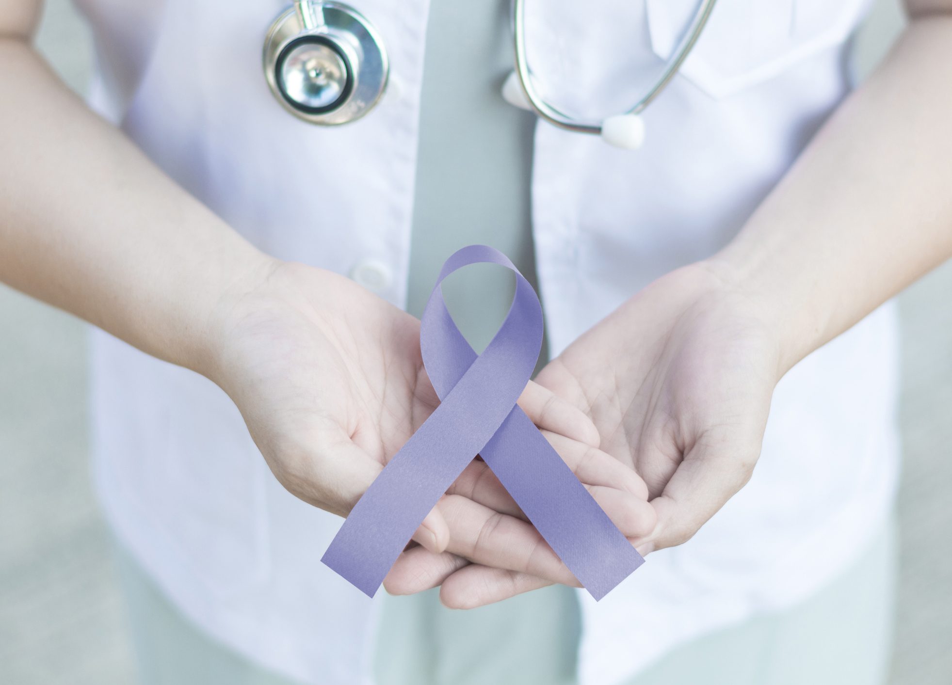 FUNIBER-periwinkle-blue-ribbon-awareness-in-doctor-hand-for-acid-reflux-gerd-eating-disorders-anorexia-bulimia-esophageal-gastric-pulmonary-hypertension-stomach-cancer